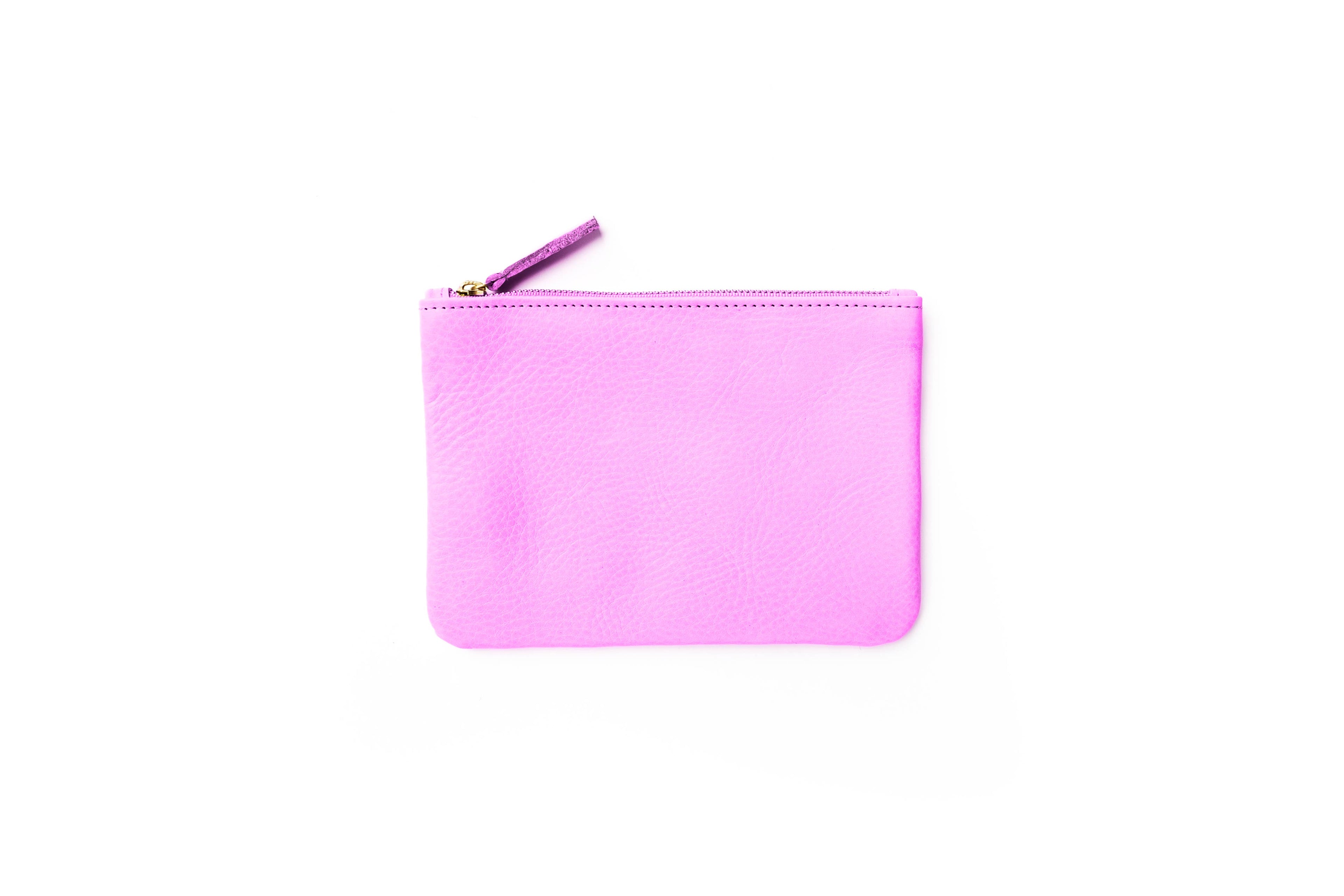 Zipper Pouch - Sorbet Leather