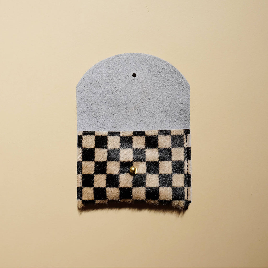 Cardholder - Tan Checkered
