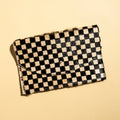 Envelope Pouch - Tan Checkered