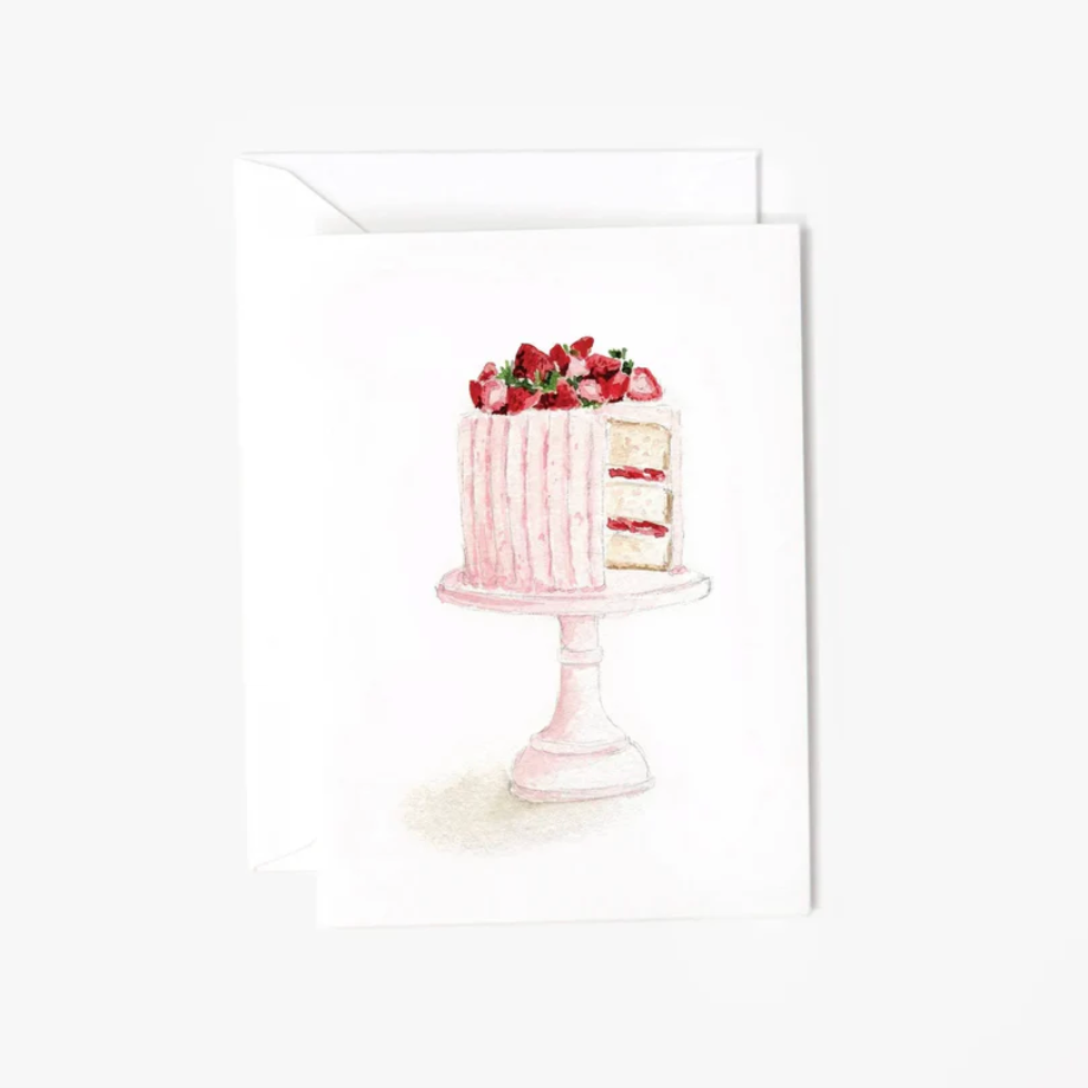 Mini Notecards - Pink Cake