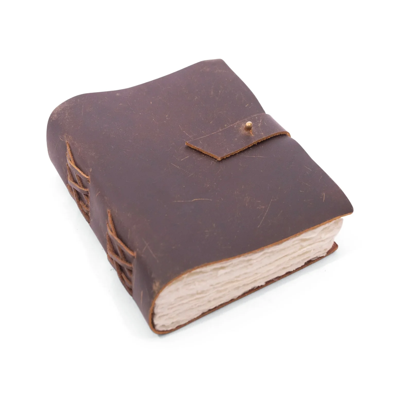 Brown Oiled Leather Journal - Small