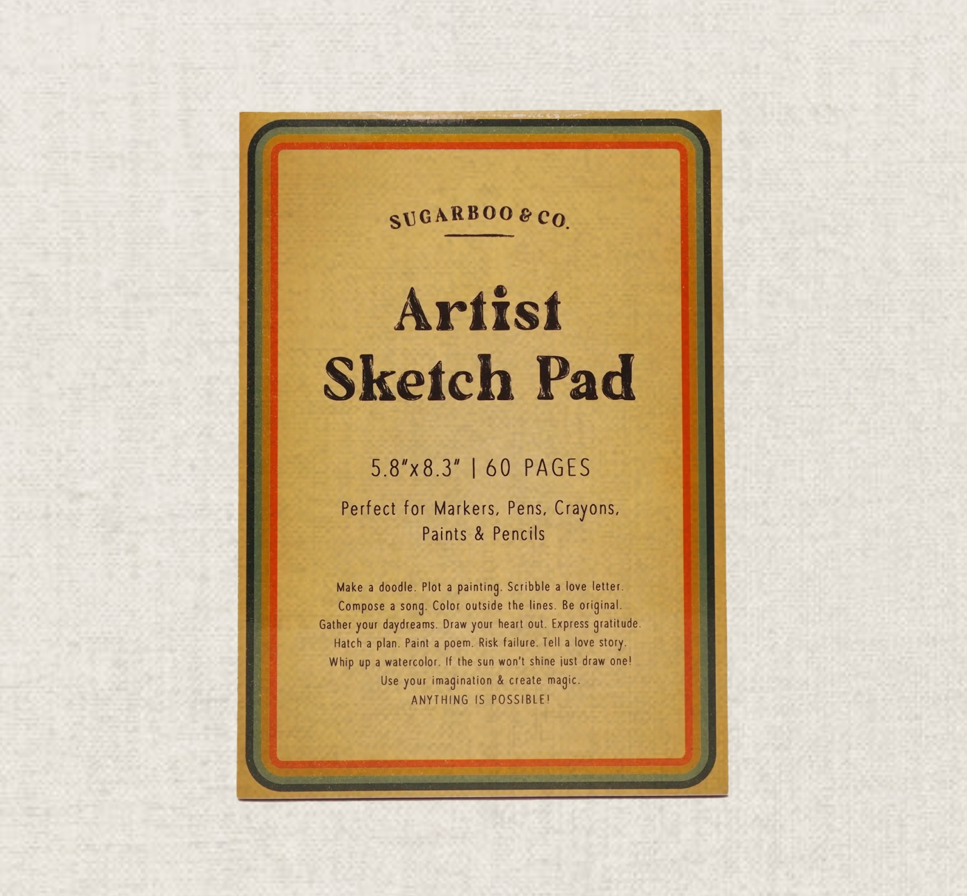5.8"x8.3" Artist Sketch Pad