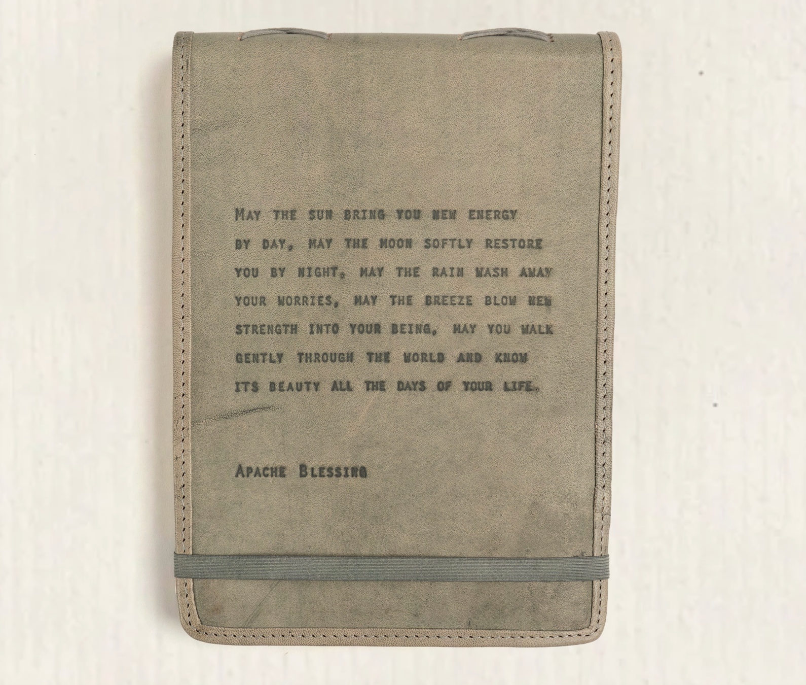 May The Sun Bring You Signature Leather Journal - Stone