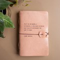 Jane Goodall Artisan Leather Journal - Blush