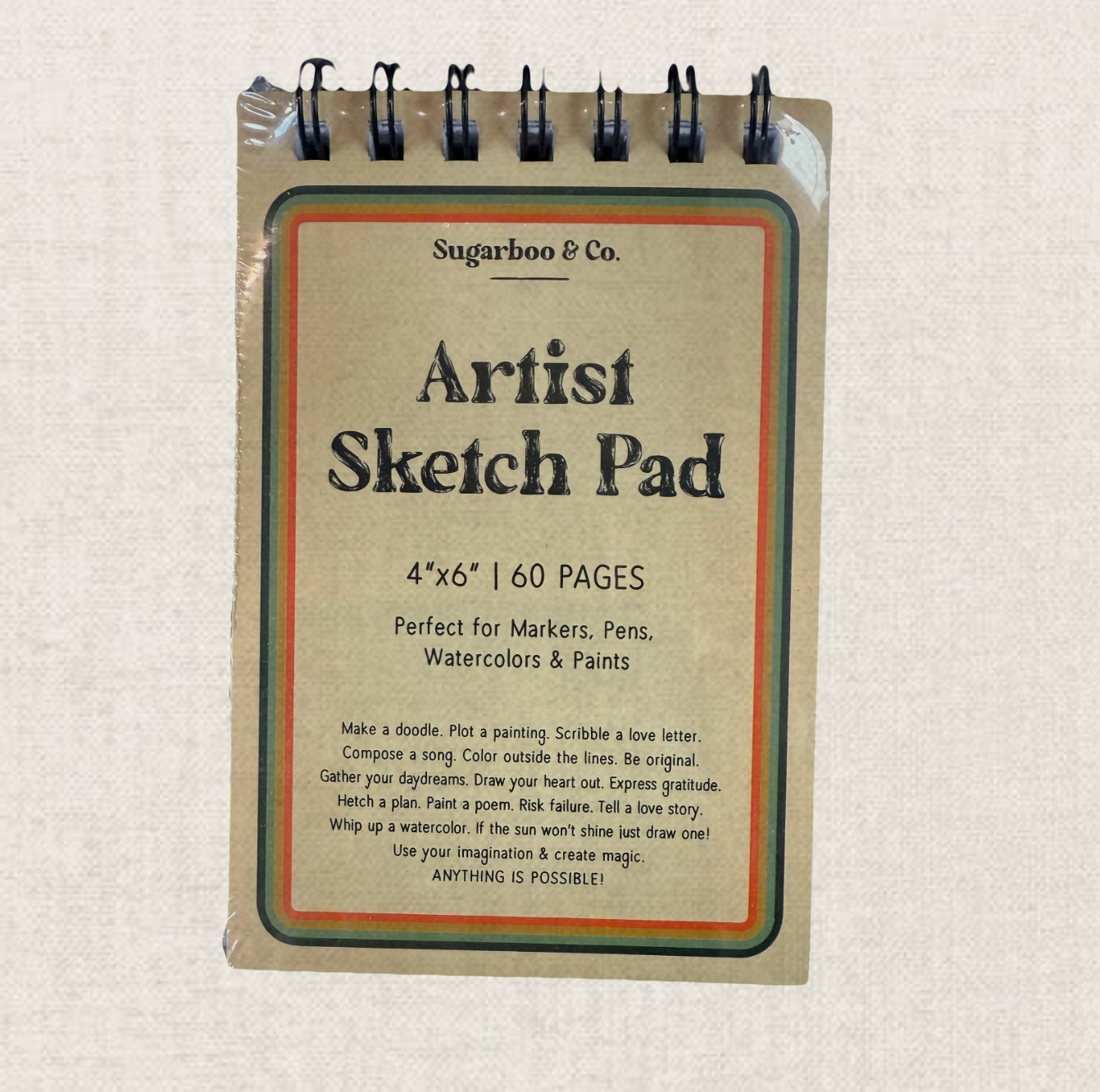 4"x6" Spiral Artist Sketch Pad