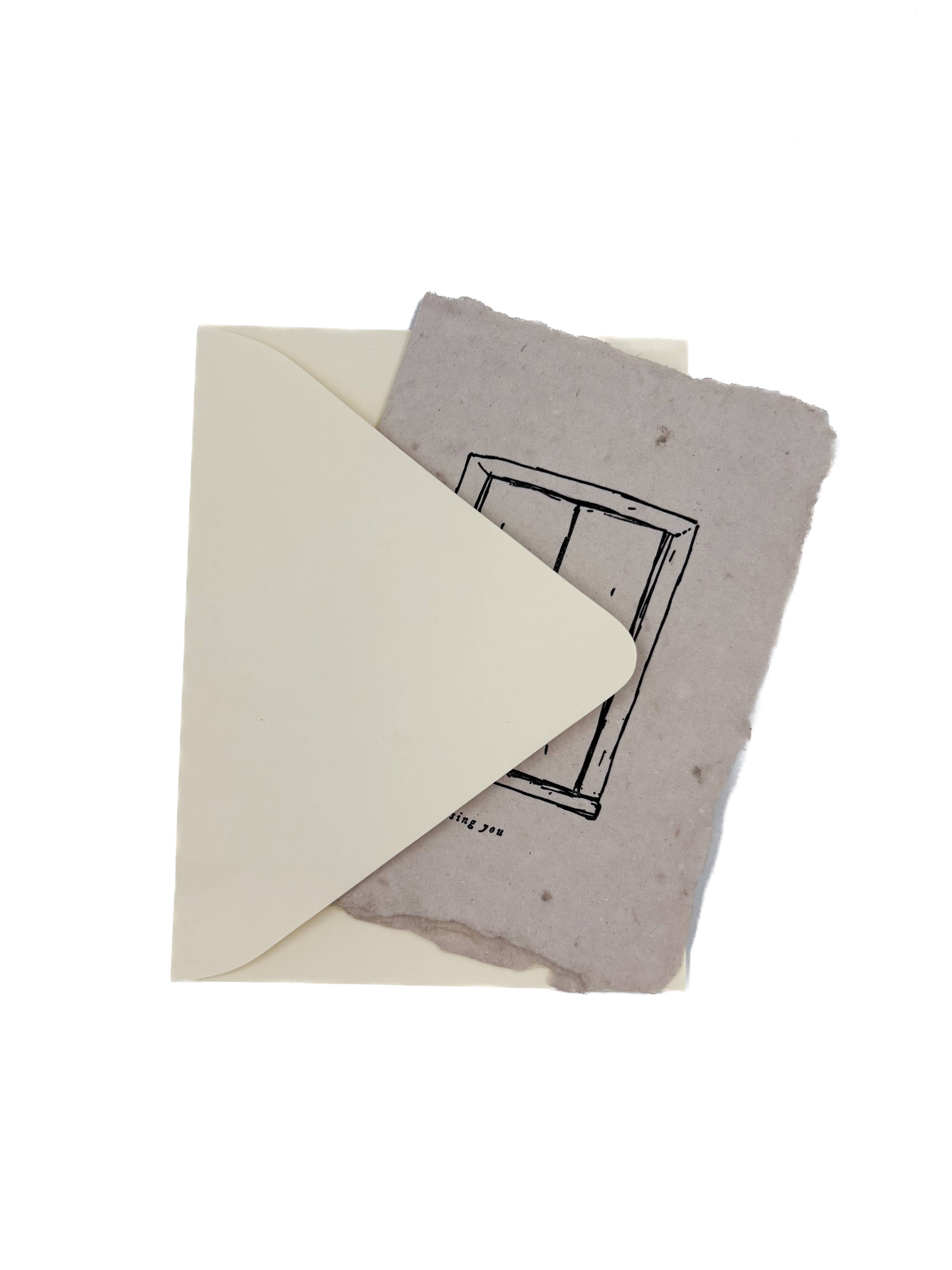 Missing you card