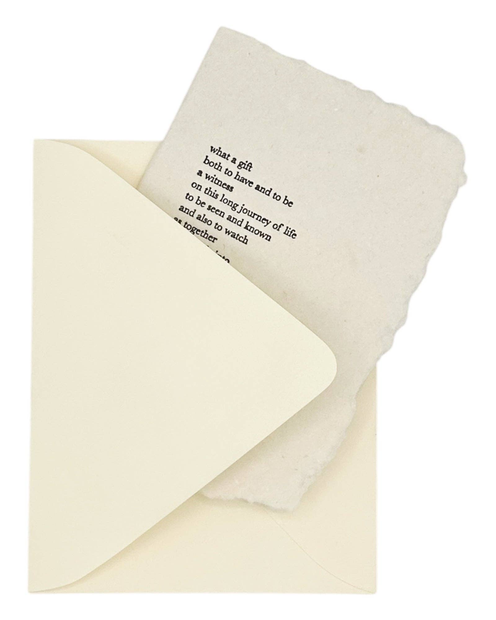 What a gift to have, original poem card